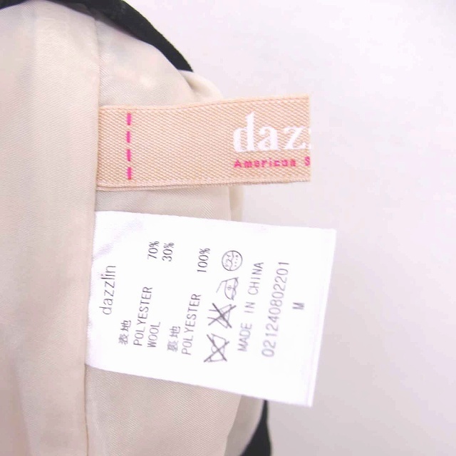 dazzlin(ダズリン)のダズリン フレア スカート ニット ミニ 総柄 M ベージュ ピンク レディースのスカート(ミニスカート)の商品写真
