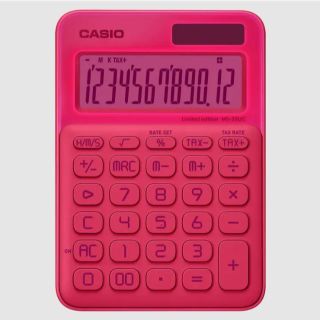 カシオ(CASIO)の電卓　CASIO　カシオ　ネオン　ピンク　限定　ミニジャストタイプ(その他)