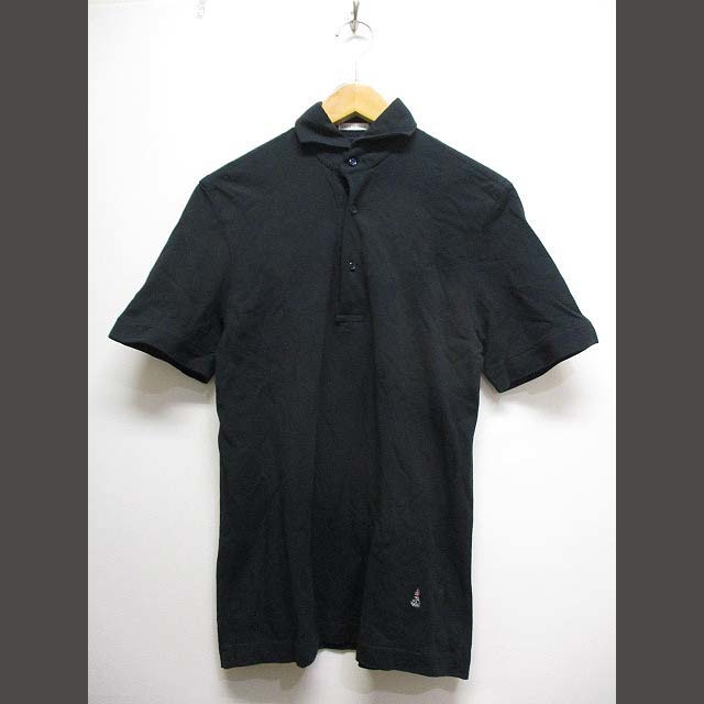 GUY ROVER(ギローバー)のギローバー GUY ROVER 半袖 ポロシャツ カットソー S 黒 コットン メンズのトップス(ポロシャツ)の商品写真