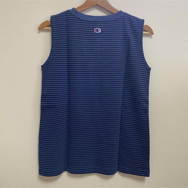 Champion(チャンピオン)のチャンピオン ナノユニバース ノースリ ボーダー 未使用 レディースのトップス(Tシャツ(半袖/袖なし))の商品写真