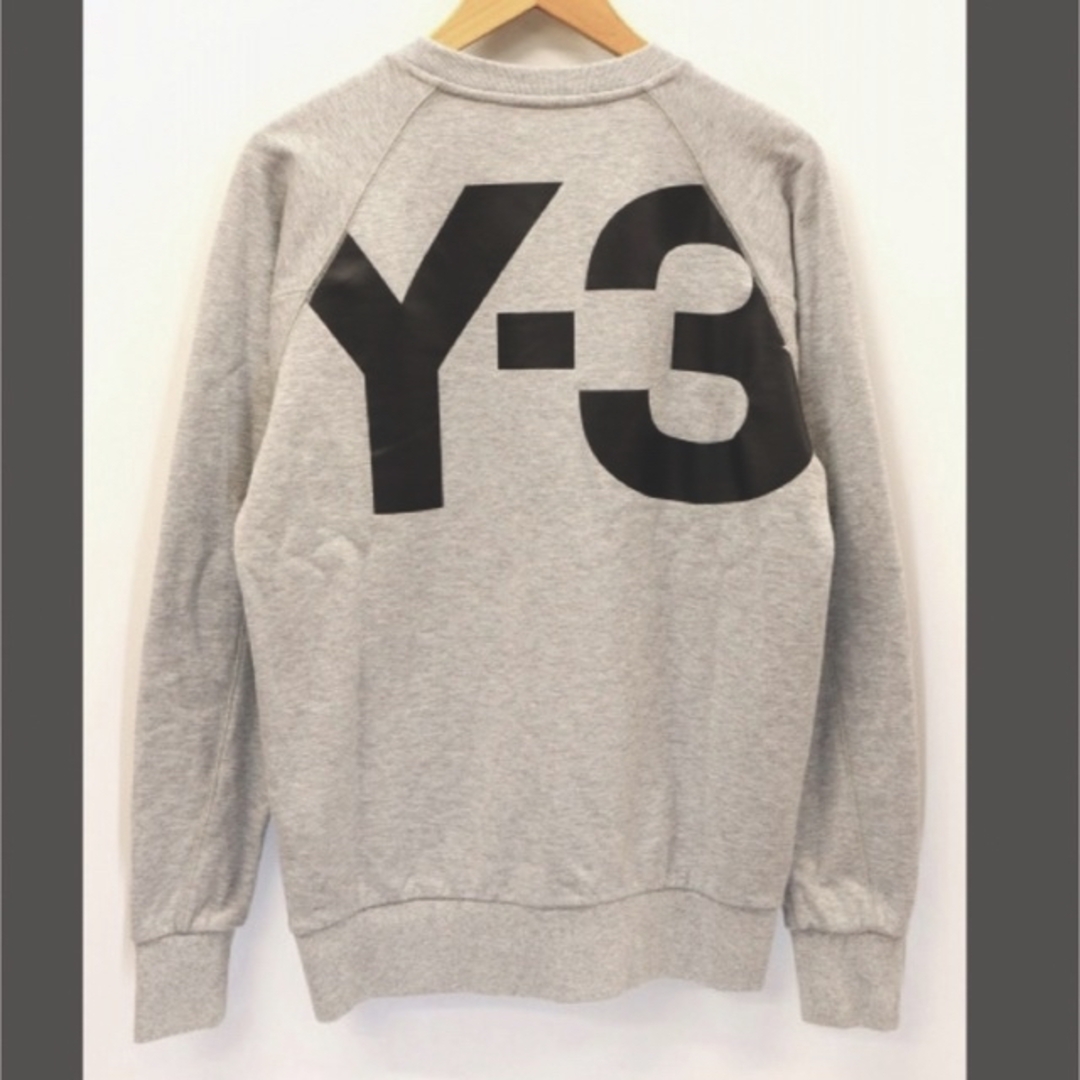 Y-3 ワイスリー バックロゴ プリント スウェット トレーナー S