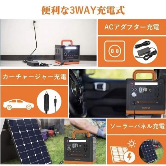 【新品】WattFun ポータブルバッテリー 96,000mAh/298Wh
