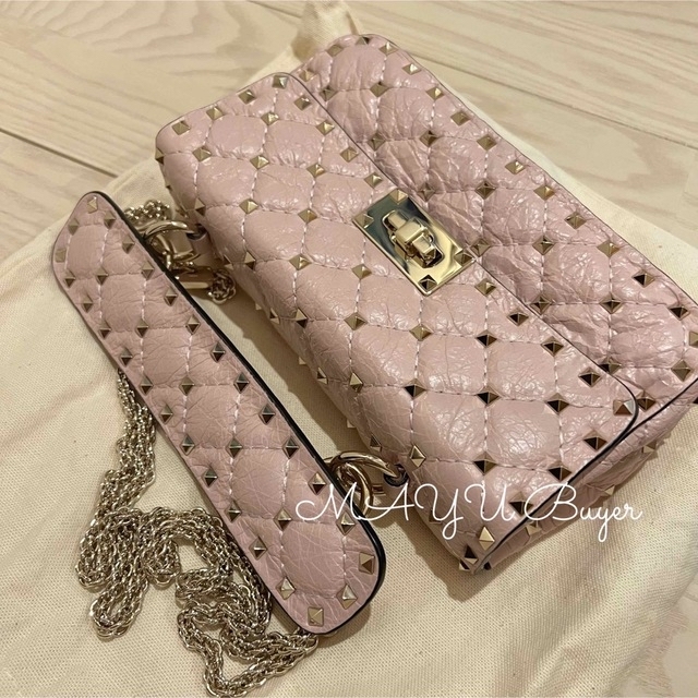 素敵な VALENTINO - ヴァレンティノ ロックスタッズ スモール ピンク