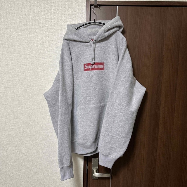 supreme InsideOut box logo Hooded ヘザーグレー