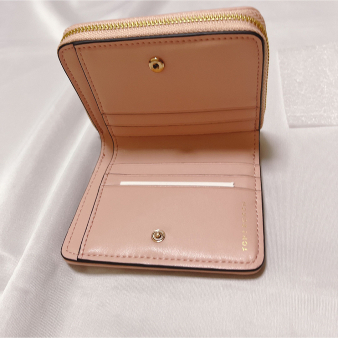 Tory Burch - ピンクベージュ トリーバーチ ミニ財布 ショッパー Tory Burch - ピンクベージュ トリーバーチ ミニ財布 ショッパー