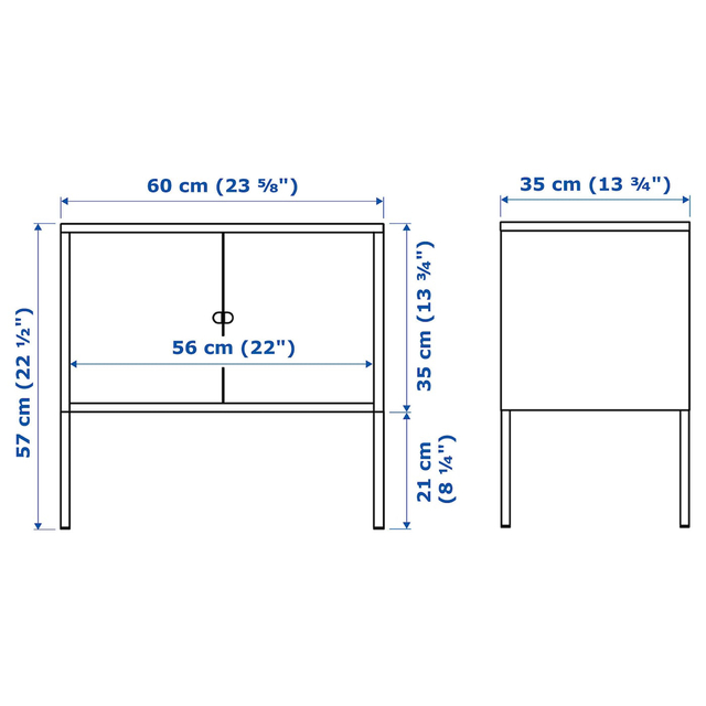 IKEA(イケア)の【新品未使用】IKEA★リックスフルト×2【グレー／キャビネット／収納棚】 インテリア/住まい/日用品の収納家具(棚/ラック/タンス)の商品写真