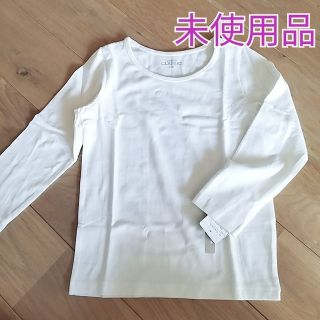 110サイズ　ロンT　オフホワイト(Tシャツ/カットソー)