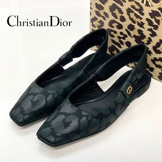 クリスチャンディオール(Christian Dior)の6433 未使用 クリスチャンディオール スリングバック フラットパンプス(ハイヒール/パンプス)