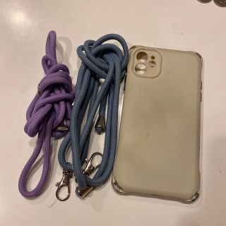 iPhone14 ケース　ストラップ2色付(iPhoneケース)