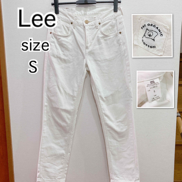 Lee(リー)のLee リー　ホワイト　デニム　Sサイズ レディースのパンツ(デニム/ジーンズ)の商品写真