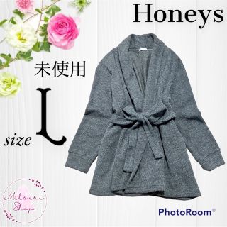 ハニーズ(HONEYS)の【未使用】Honeys◆裏起毛カーディガン(L)(カーディガン)