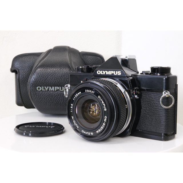 カメラ フィルムカメラ オリンパスOM-1 Black G.ZUIKO AUTO-W 28mm f3.5 | フリマアプリ ラクマ