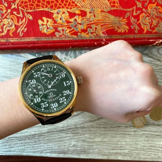 OMEGA(オメガ)の【存在感あり】オメガ OMEGA レギュレーター メンズ腕時計 ブラック 手巻き メンズの時計(腕時計(アナログ))の商品写真