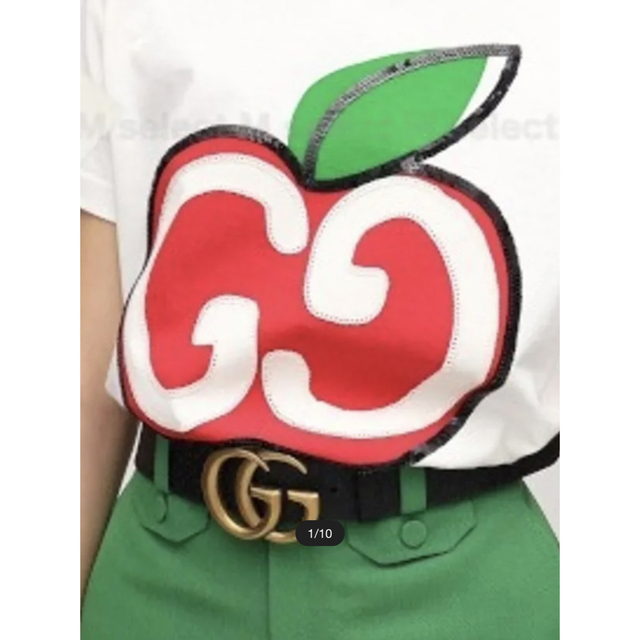 GUCCIアップルスパンコール半袖TシャツXS 【正規品直輸入】 toyotec.com