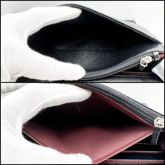 CHANEL(シャネル)のk様専用　シャネル　マトラッセ　キャビアスキン　チェーンウォレット　ブラック レディースのファッション小物(財布)の商品写真