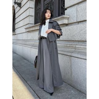 新品未使用　L'Or  3way Trench Coat グレー