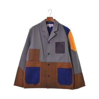 LOEWE - LOEWE ロエベ ジャケット 48(L位) グレーx茶x青等 【古着 ...