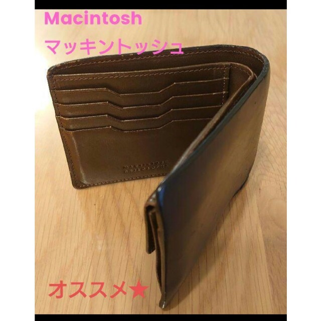 【最終値下げ】MACKINTOSH　マッキントッシュ　二つ折り財布【ネイビー】お財布