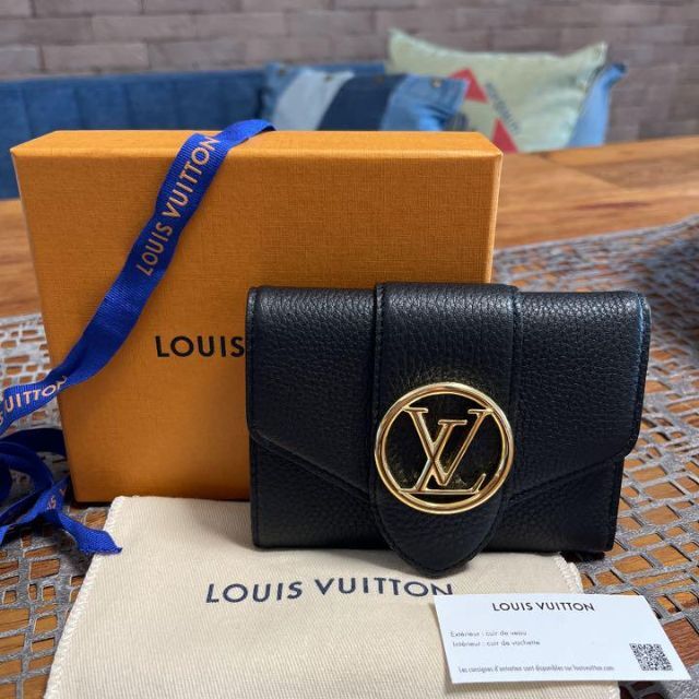 ルイヴィトン ポルトフォイユ・LVポンヌフ コンパクト 三つ折り財布