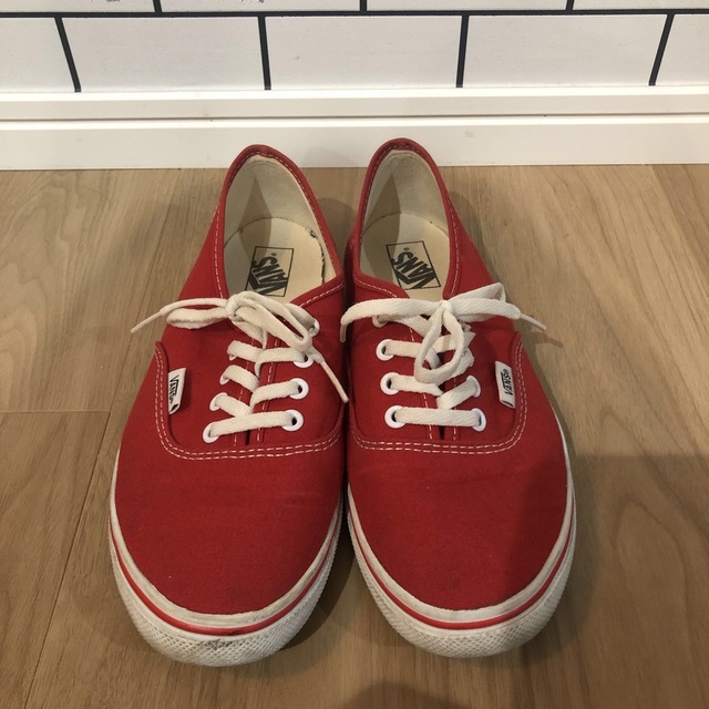 VANS 赤　39 24.5センチ 3