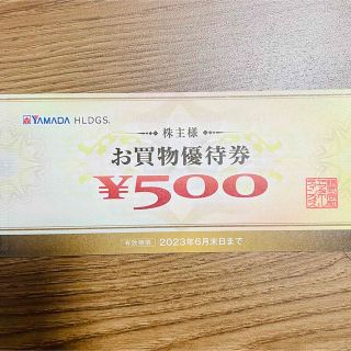 ヤマダ電機　株主優待券　500円分　(ショッピング)