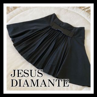 ジーザスディアマンテ(JESUS DIAMANTE)のジーザスディアマンテ　バックプリーツスカート　黒(ミニスカート)