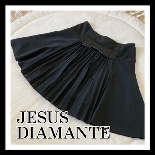 ジーザスディアマンテ(JESUS DIAMANTE)のジーザスディアマンテ　バックプリーツスカート　黒(ミニスカート)