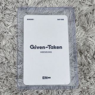マリナボーダー 大幅値下げ ヒスン 公開放送 トレカ given taken