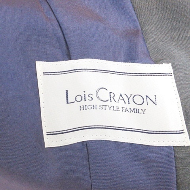 Lois CRAYON(ロイスクレヨン)のロイスクレヨン テーラードジャケット 長袖 シングル 比翼 背裏 グレー M レディースのジャケット/アウター(その他)の商品写真