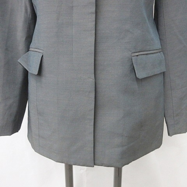 Lois CRAYON(ロイスクレヨン)のロイスクレヨン テーラードジャケット 長袖 シングル 比翼 背裏 グレー M レディースのジャケット/アウター(その他)の商品写真