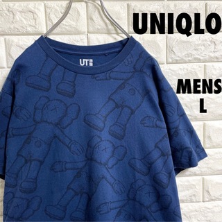ユニクロ(UNIQLO)のユニクロ　カウズ　コラボ　半袖Tシャツ　ベアブリック　メンズLサイズ(Tシャツ/カットソー(半袖/袖なし))