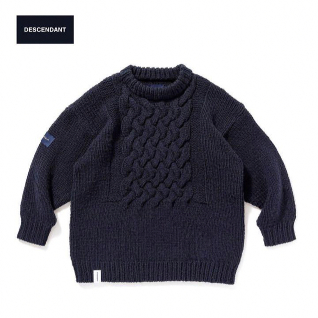 【値下げしました！】descendant FADED CABLE KNIT