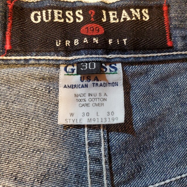 GUESS(ゲス)の90s GUESS denimshortpants USA製 メンズのパンツ(ショートパンツ)の商品写真