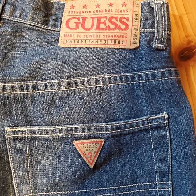 GUESS(ゲス)の90s GUESS denimshortpants USA製 メンズのパンツ(ショートパンツ)の商品写真