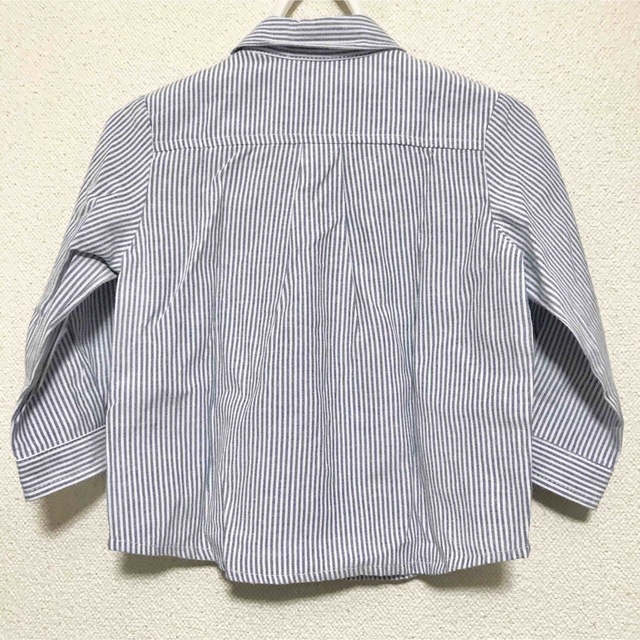 STUDIO MINI(スタジオミニ)のストライプシャツ キッズ/ベビー/マタニティのキッズ服男の子用(90cm~)(ブラウス)の商品写真