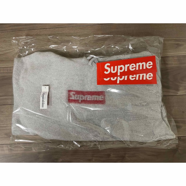 Supreme Inside Out Box Logo Hooded Grey