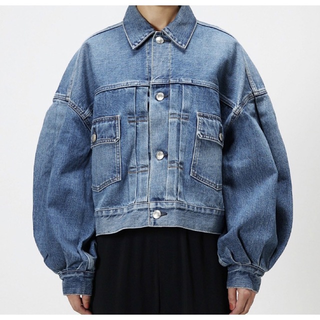 オフィシャル通販 サイズ1 HYKE バルーンスリーブ デニムジャケット