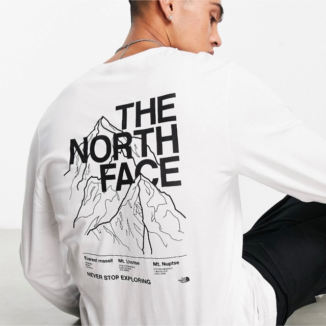 【Sサイズ】新品 THE NORTH FACE Peaks ロンT ホワイト