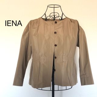 イエナ(IENA)のIENA ノーカラー　トレンチ　ショート　ジャケット(ノーカラージャケット)