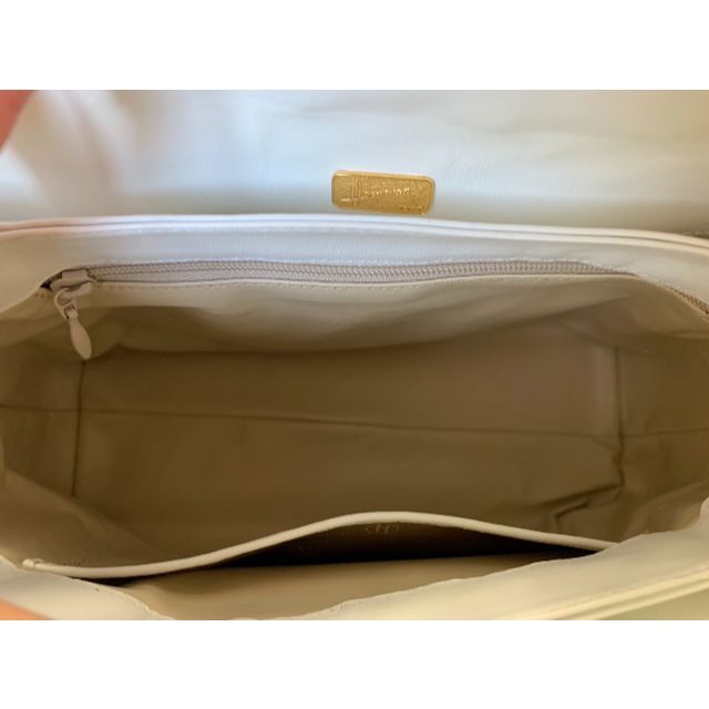 濱野皮革工藝 HAMANO コキーユ ハンドバッグ フォーマル 白 ホワイト