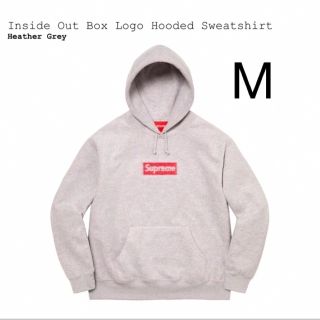 シュプリーム(Supreme)のSupreme Inside Out Box Logo   グレー　Mサイズ(パーカー)