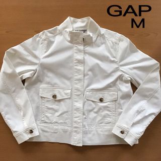 ギャップ(GAP)のGAP ギャップ レディース アウター ジャケット ミリタリー ホワイト M(Gジャン/デニムジャケット)