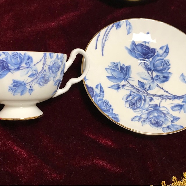 Aynsley China   エインズレイ エリザベスローズブルー ティーカップ