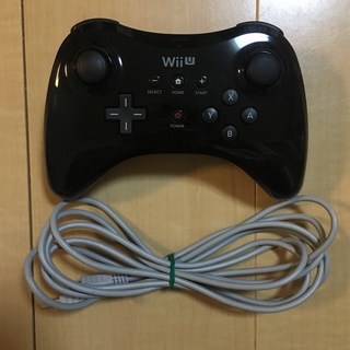 ウィーユー(Wii U)のNintendo WII U PRO コントローラ KURO BLACK(その他)
