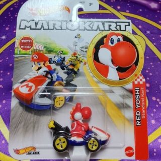 ホットウィール マリオカート レッドヨッシー（スタンダードカート）(ゲームキャラクター)