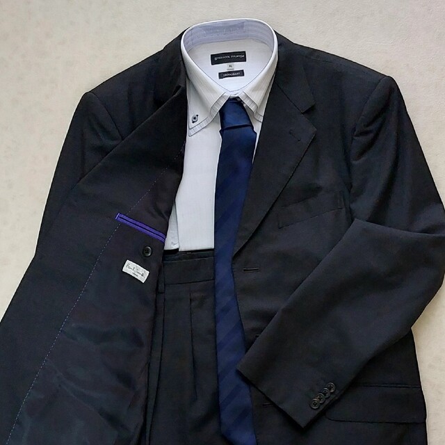 ポールスミスPaul Smith×Lessonaセットアップスーツブラック黒XL