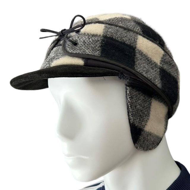 レア Woolrich × EXPANSION ウール 耳付きキャップ 帽子