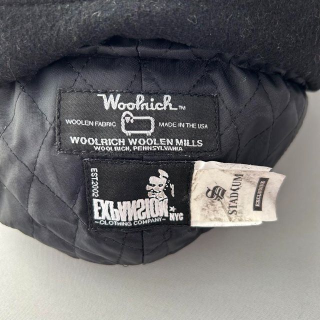 レア Woolrich × EXPANSION ウール 耳付きキャップ 帽子