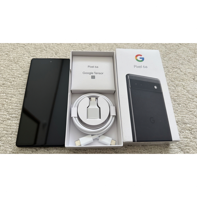 Google Pixel - Google Pixel 6a Charcoal 128 GB SIMフリー の+solo