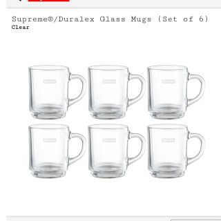 シュプリーム(Supreme)のSupreme Duralex Glass Mugs （6個）(グラス/カップ)